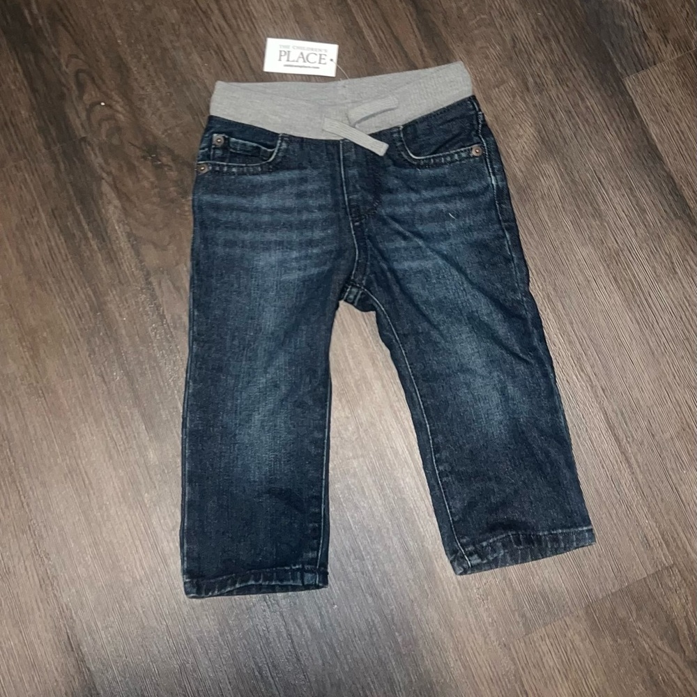 Baby And Toddler Boys Pull On Straight Jeans - Blue